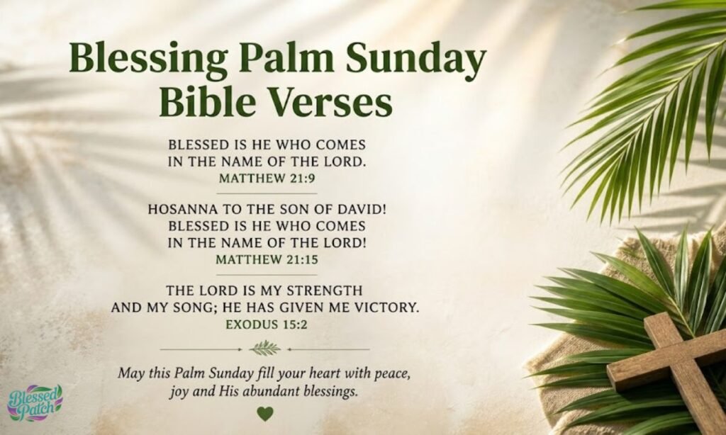 Blessing Palm Sunday Bible Verses