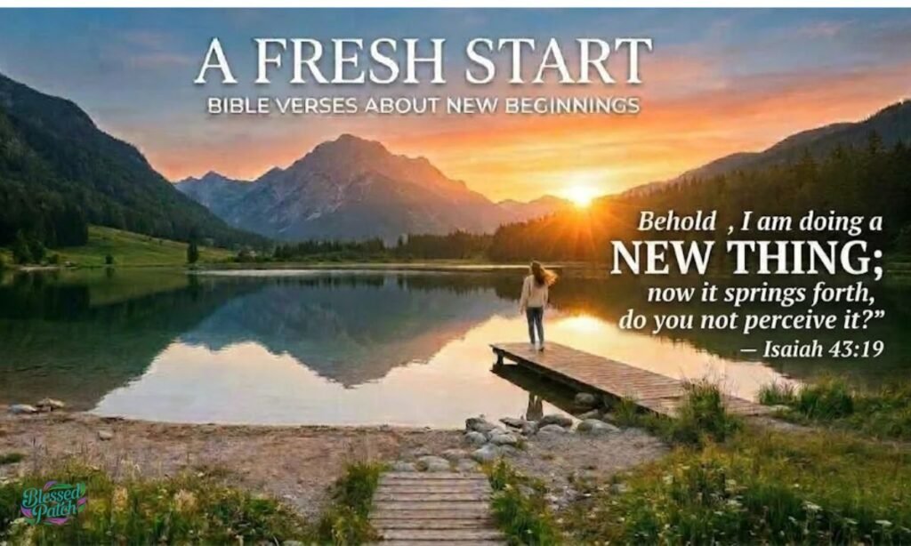 Fresh Start Bible Verses About New Beginnings