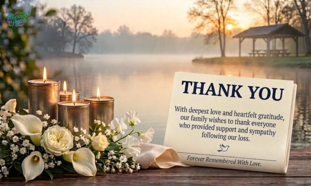 Funeral Thank You Message From Family for Newspaper