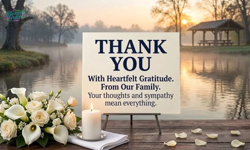 Simple Funeral Thank You Message From Family